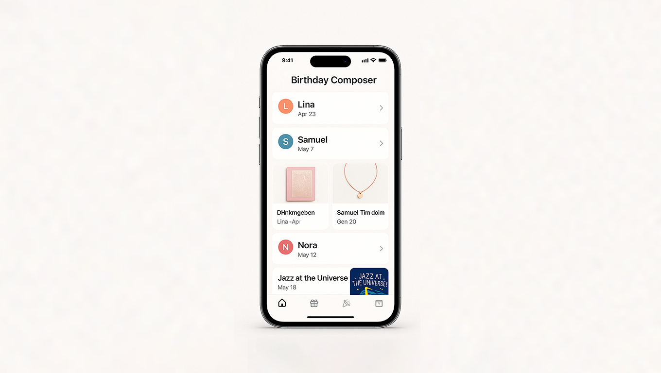 Birthday Composer Interface